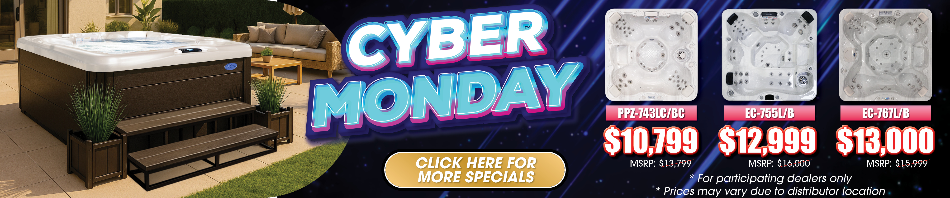 Calspas hot tub being used in a family setting - Carson