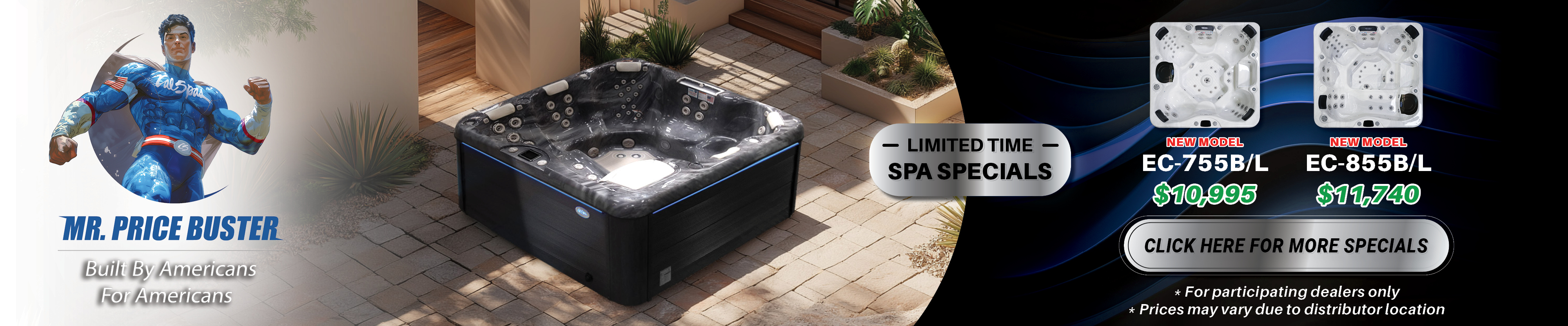 Calspas hot tub being used in a family setting - Carson